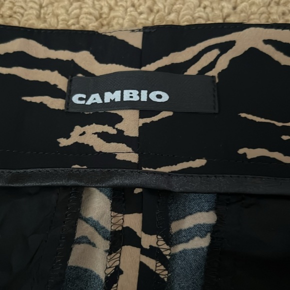 Cambio Claire Cropped Animal Print Trouser 34 - Picture 4 of 8